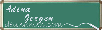 Adina Gergen Visitenkarte